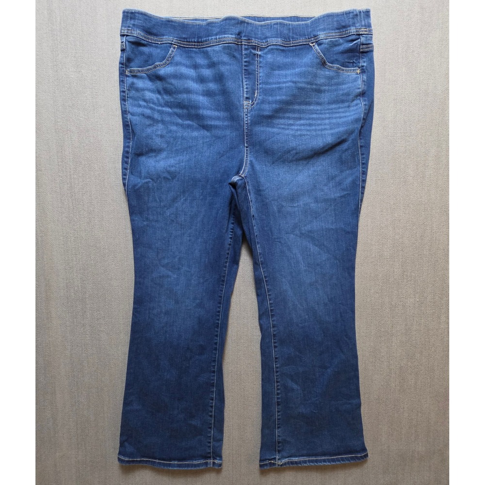 Torrid Lean Jean Slim Boot Women 3S Blue Super Soft Pull On Stretch Denim